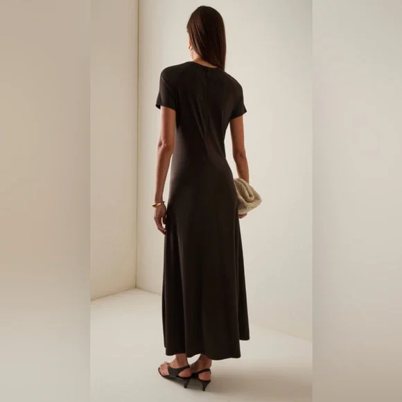 Toteme Sculptural Slingback Leather Sandals, 39, Pepper - Picture 14 of 15